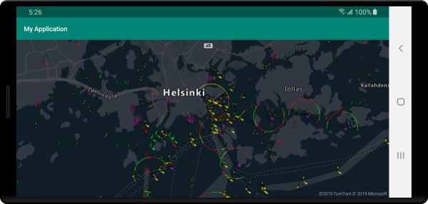 Android map displaying tile layer