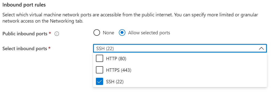 Inbound ports