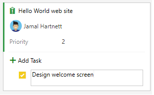 Screenshot shows adding a task in the Basic process.