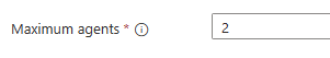 Screenshot of Maximum agents setting.