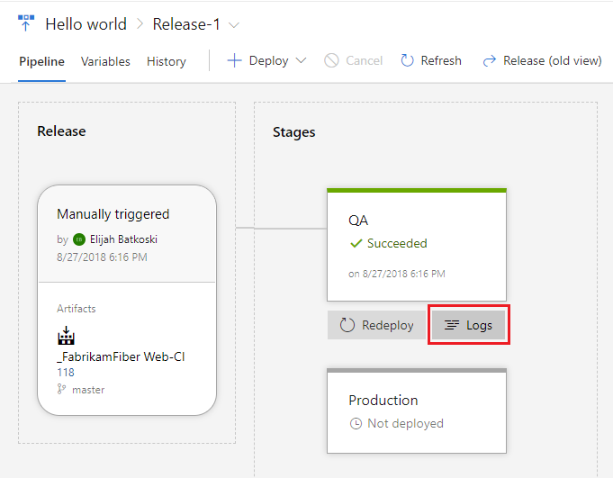 release logs - DevOps 2019 and 2020