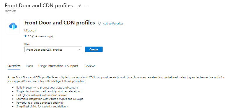 Create CDN resource.