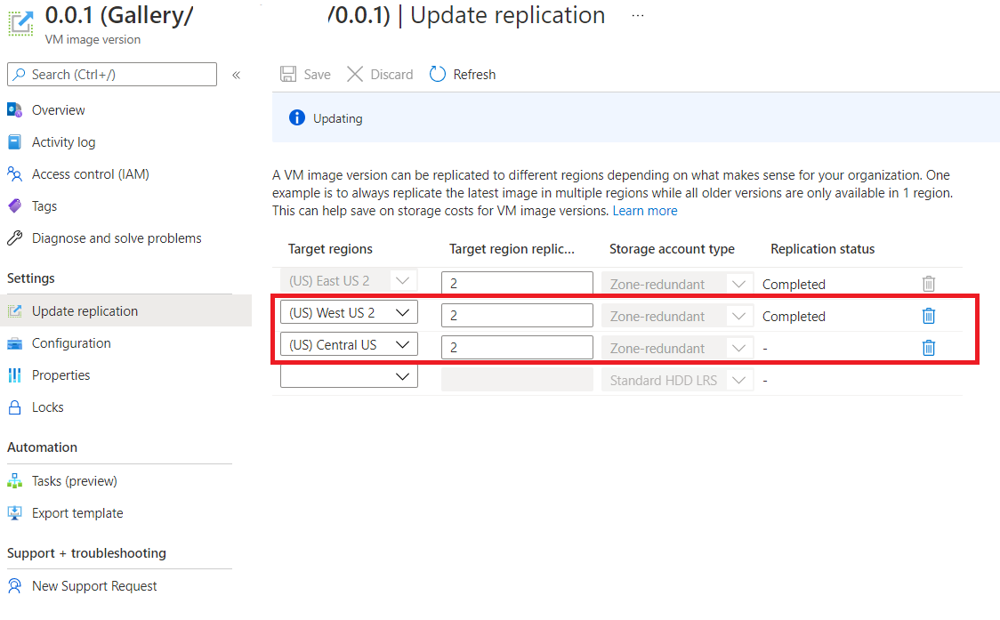 Screenshot showing how to locate image of virtual machine.