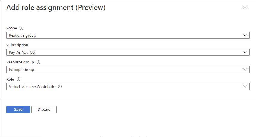 Add role assignment pane for system-assigned managed identity