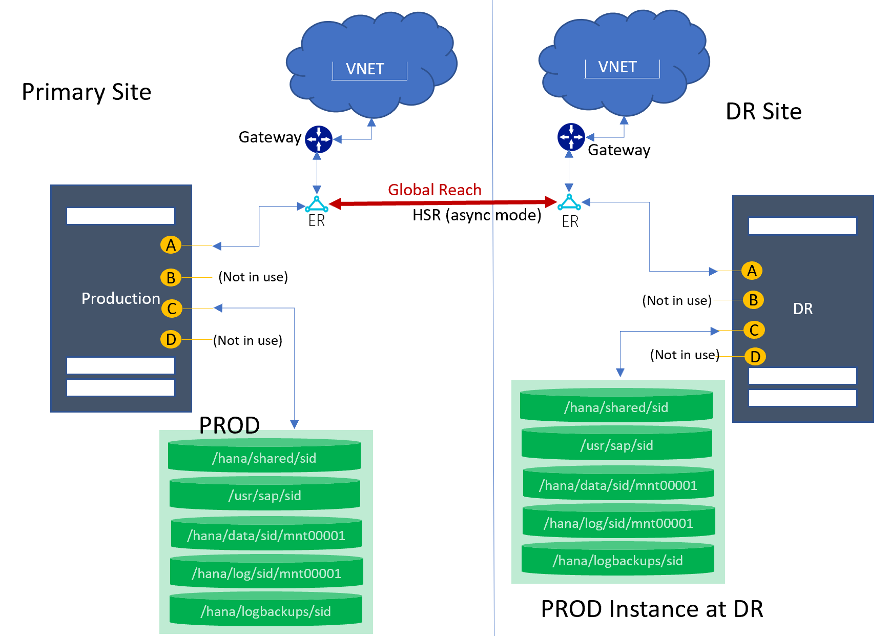 Single node with DR using HSR