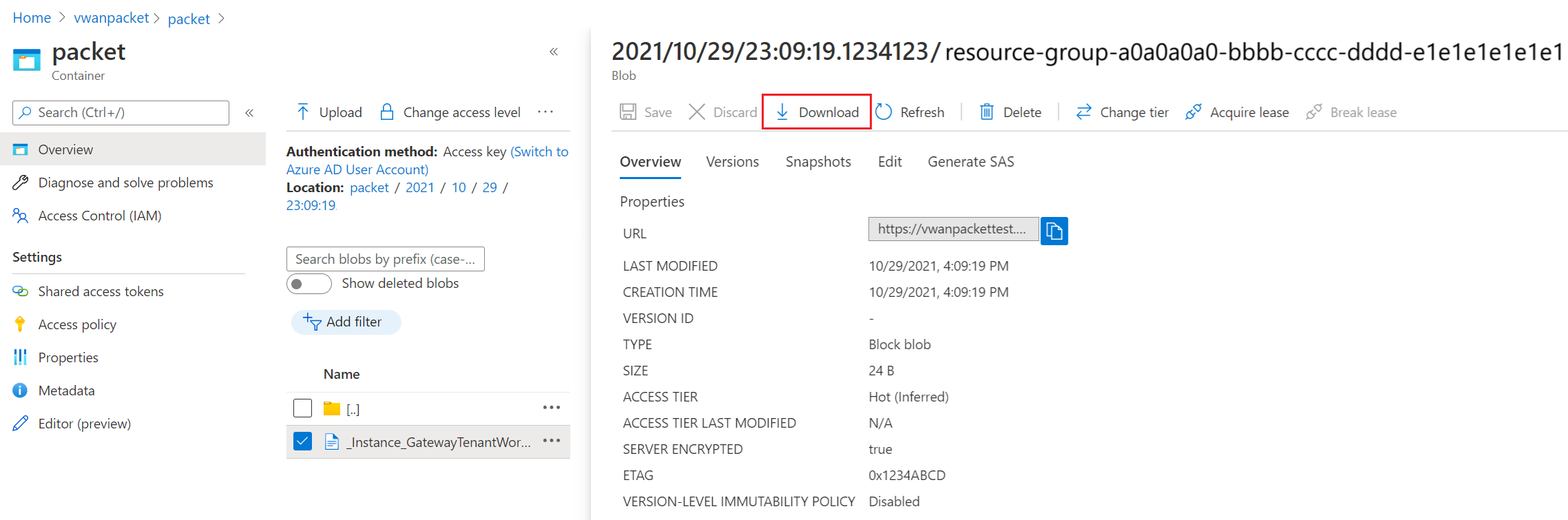 Graphic showing how to download file.