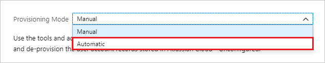 Automatic setting for Provisioning Mode