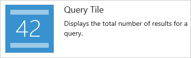 Query tile widget