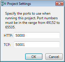 Port Settings Dialog