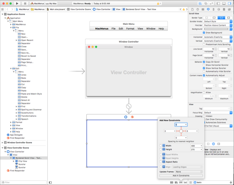 Editing the contraints