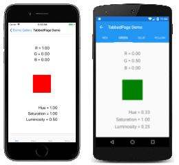 TabbedPage Example