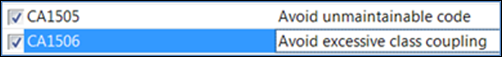 Class coupling rule