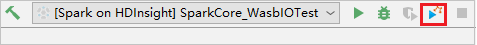 IntelliJ Debug Remote Spark Job Remote Run button.