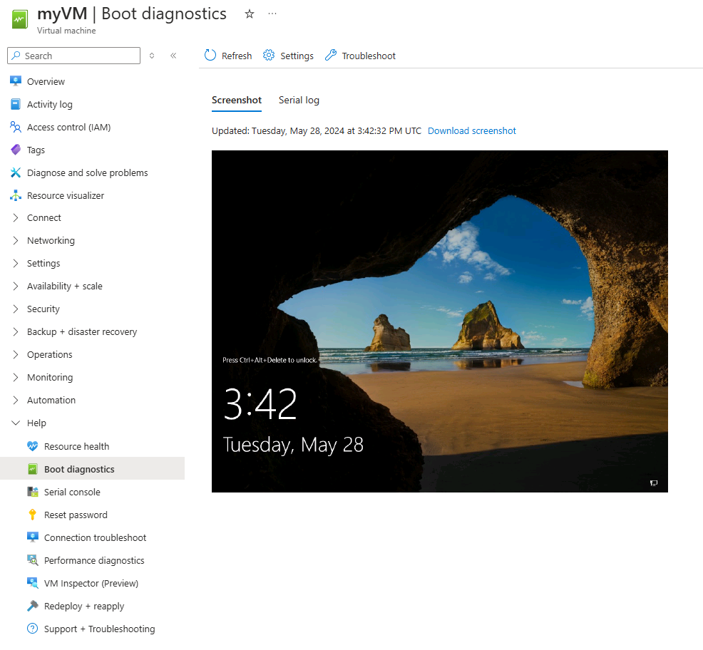 Snímek obrazovky s diagnostikou spouštění systému Windows