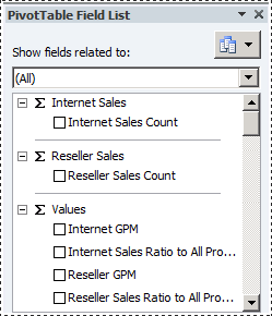 Internet Sales and Reseller Sales measures