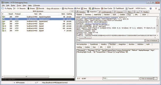 The Full Stack of HTTP Requests for the Flight-Booking Operation