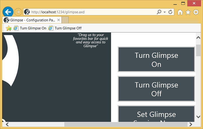 IE s glimpse bookmarklets