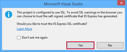 IIS Express podrobnosti o certifikátu SSL