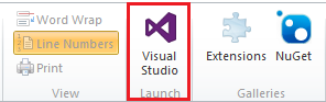 spuštění sady Visual Studio