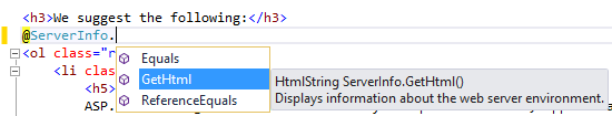 Intellisense