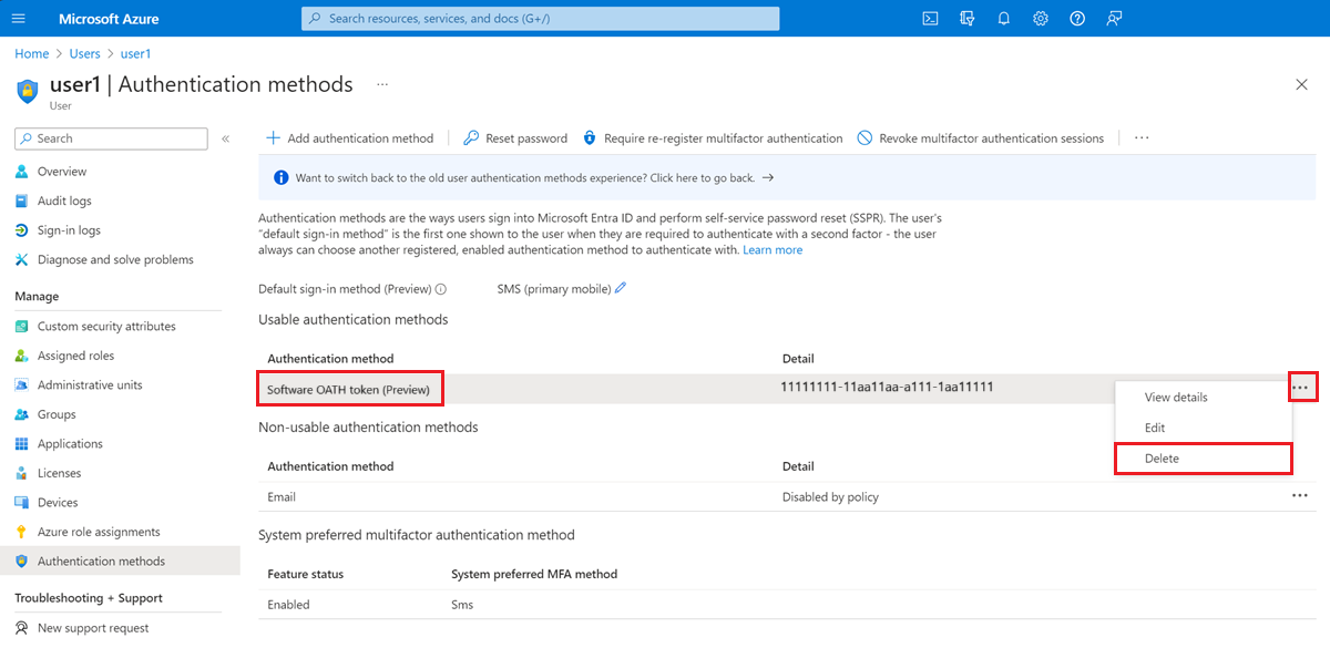 User authentication methods