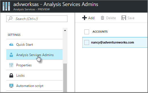 Serverové Správa na webu Azure Portal