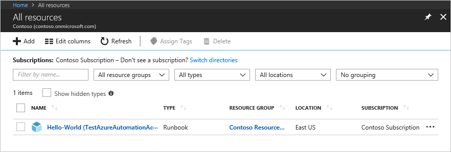 Runbook Azure RBAC na portálu