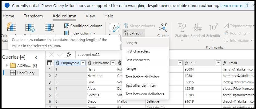 Přidání sloupce v Power Query