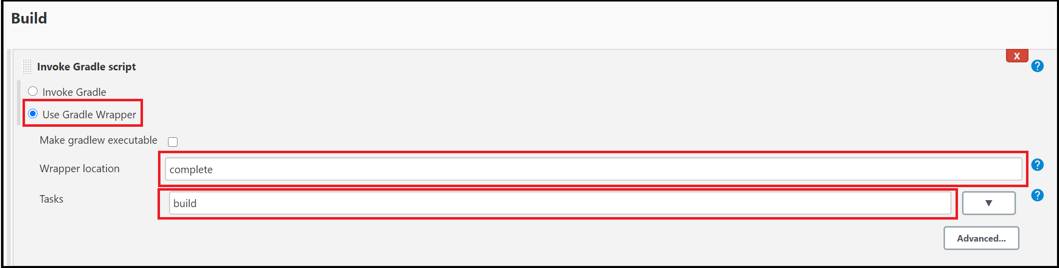 Gradle script options