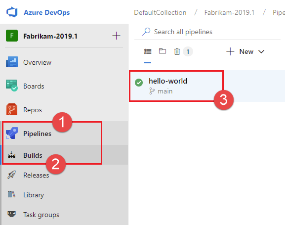 Buildy Azure Pipelines v Azure DevOps Serveru 2019 Update 1