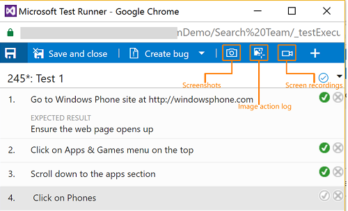 Web Runner s využitím prohlížeče Chrome