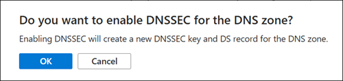 Snímek obrazovky s potvrzením podepisování DNSSEC