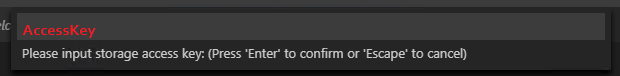 Spark &Hive Tools for Visual Studio Code AccessKey.