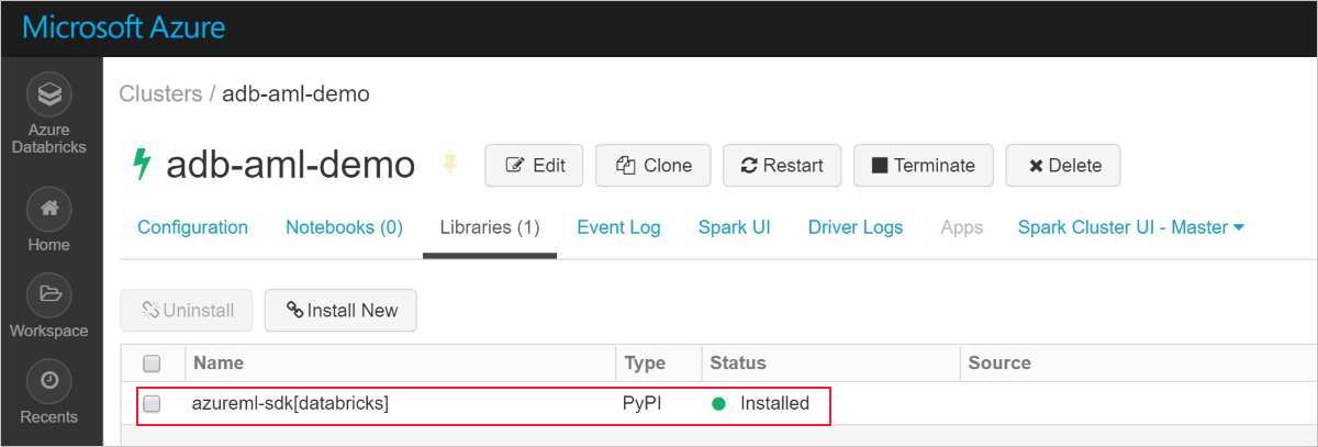 Azure Machine Learning SDK pro Databricks