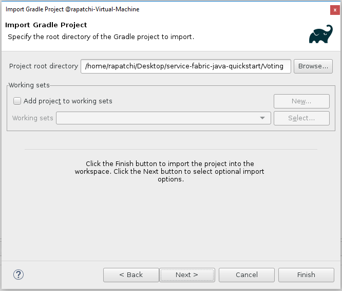 Import projektu Gradle do Eclipse