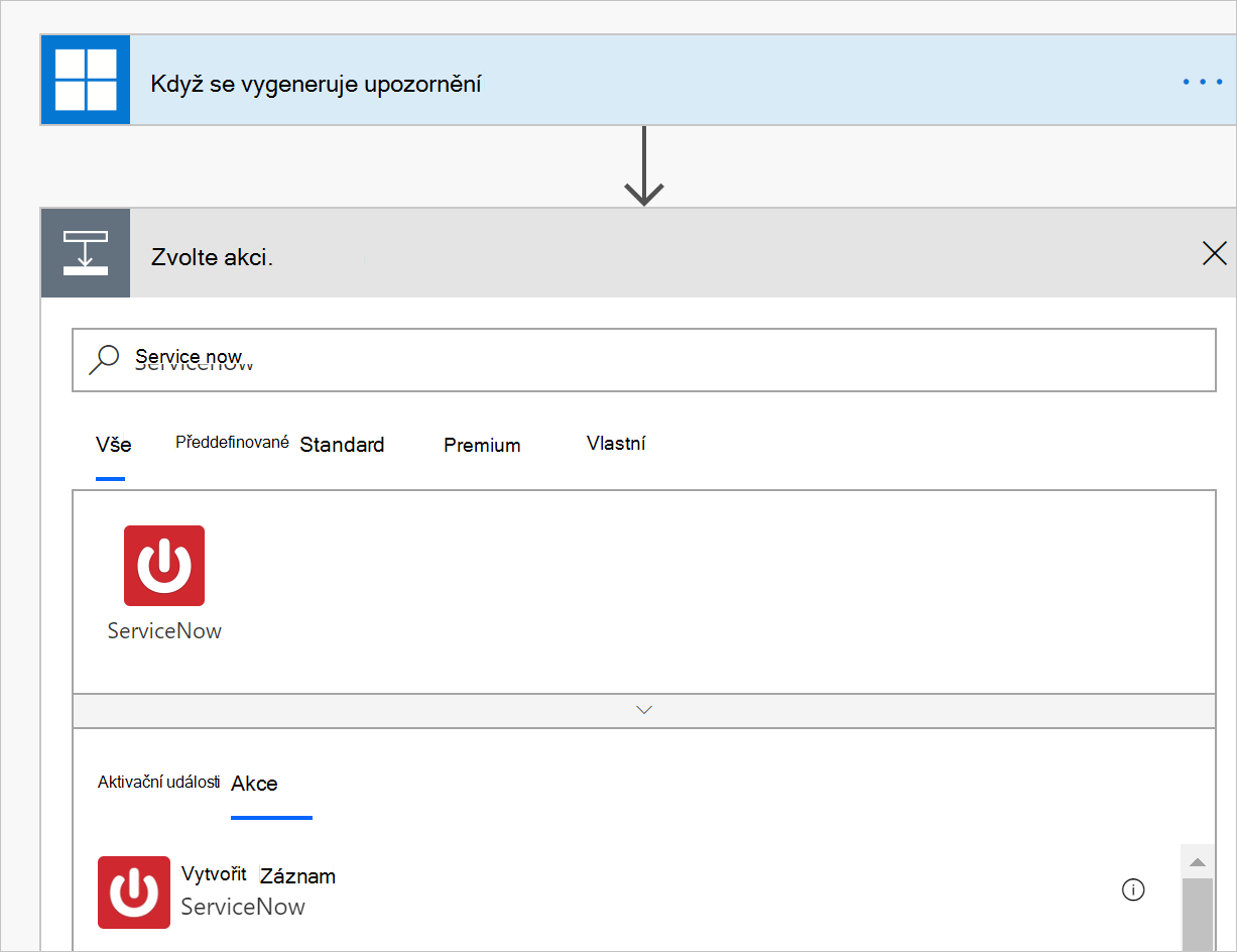 Pracovní postup Power Automate.