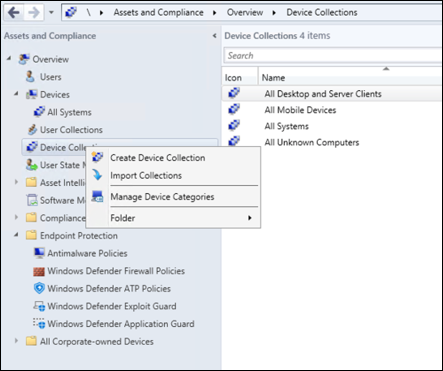 Snímek obrazovky průvodce Microsoft Configuration Manager 2