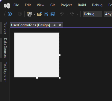 Návrhář uživatelského ovládacího prvku v sadě Visual Studio pro Windows Forms