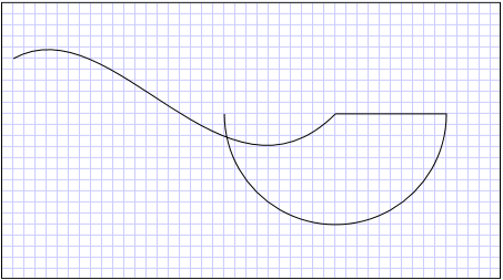 PathGeometry s obloukem.