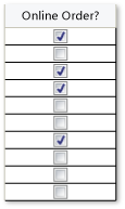 A DataGridCheckBox sloupec