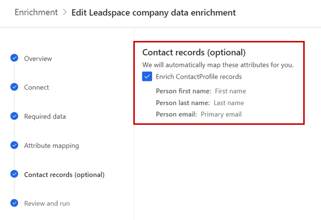 Kontakt Leadspace zaznamenává rozšíření.