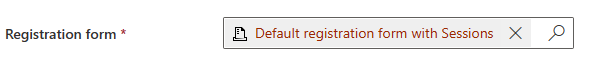 Screenshot výběru registračního formuláře.