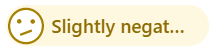 Mírně negativní zabarvení.