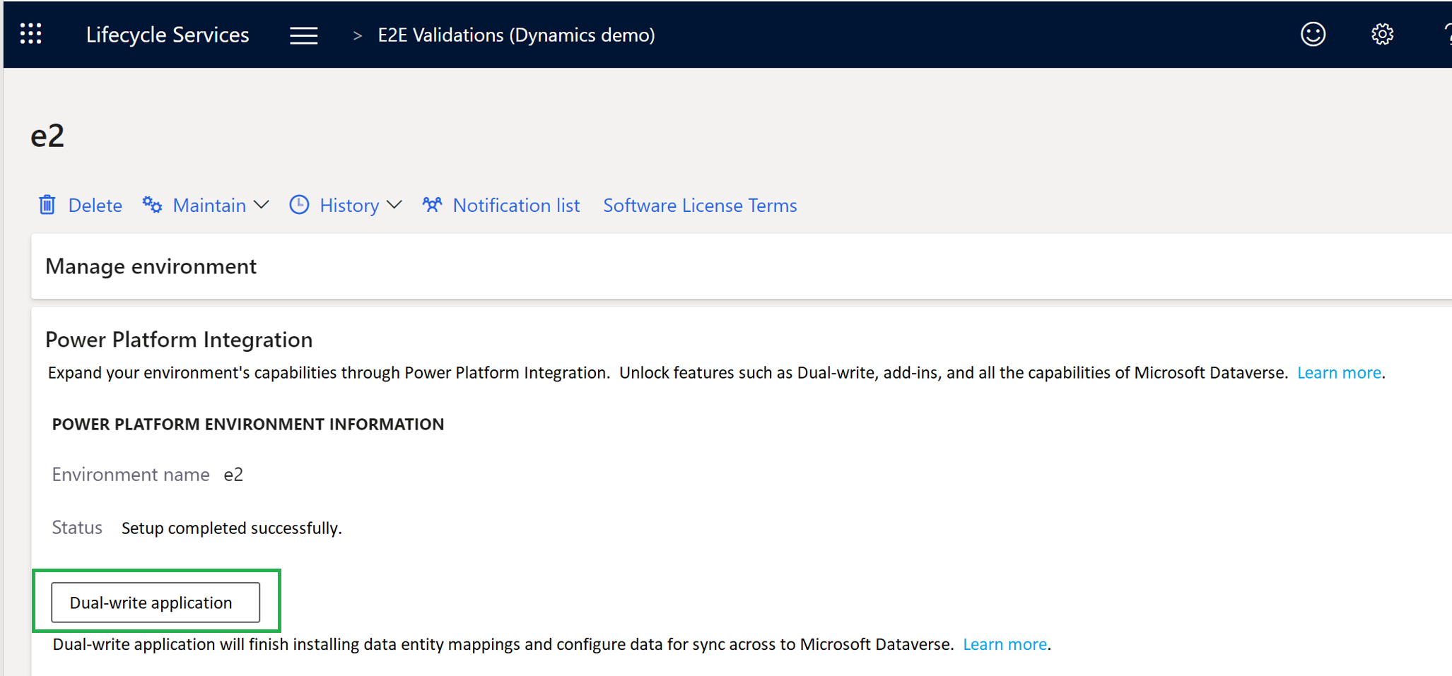 Integrace Power Platform.