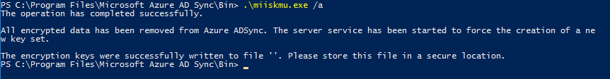 Snímek obrazovky znázorňující PowerShell po spuštění příkazu