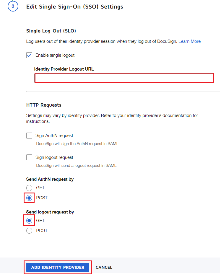 Snímek obrazovky settings_Identity_provider