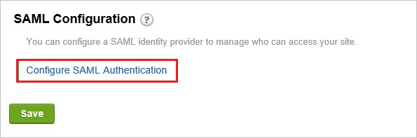 SAML Configuration