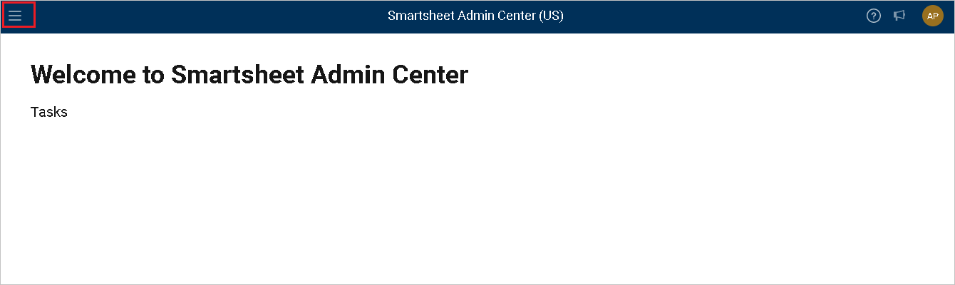 Snímek obrazovky s ovládacími prvky zabezpečení Smartsheet