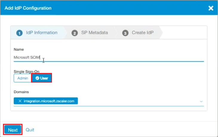 Zscaler Private Access (ZPA) – Přidání zprostředkovatele identity