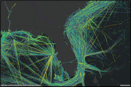 Screenshot showing track and movement analysis.